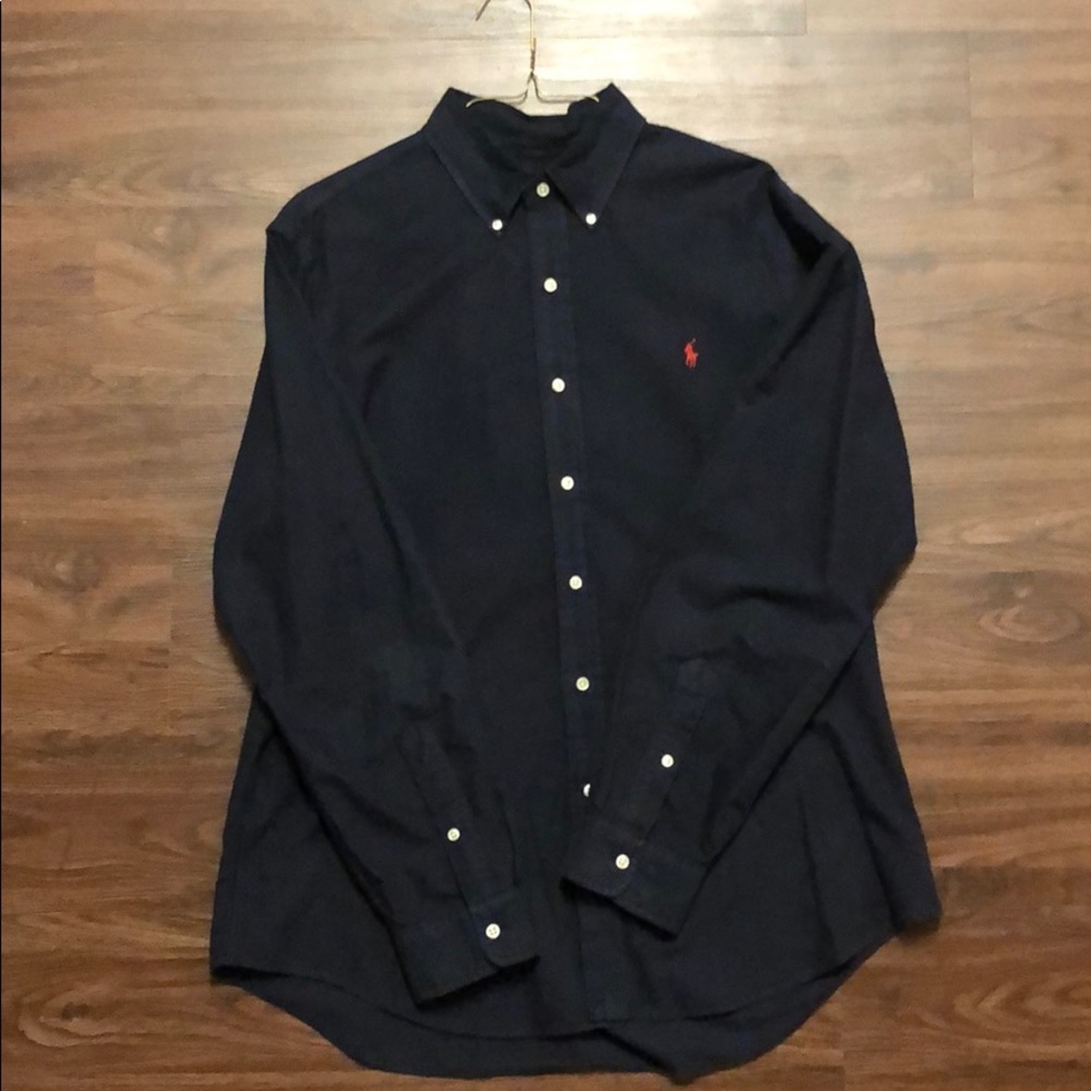 Ralph Lauren Oxford Dress Shirt Sz Large